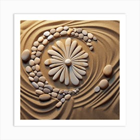 Zen Sand Art Art Print