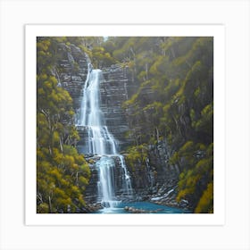 Tall Waterfall Art Print