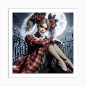 Gothic Girl 3 Art Print