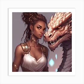 Dragon Priestess I Art Print