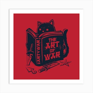 The Art Of War Square Art Print