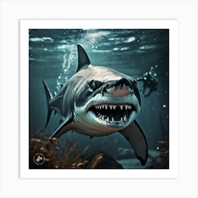 Great White Shark Art Print