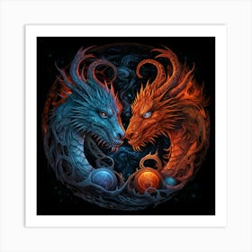 Dragons 1 Art Print