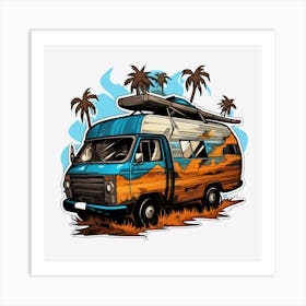 Camper Van Art Print