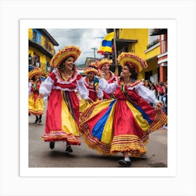 Colombia Street Dance Art Print