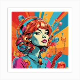 Pop Girl Art Print