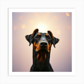 Doberman heaven Art Print