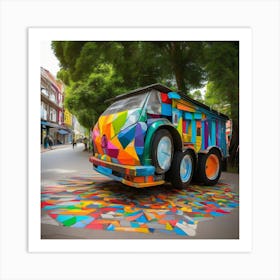 Colorful Truck Art Print