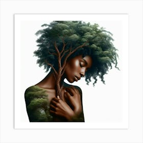 Natural Earth Queen Art Print