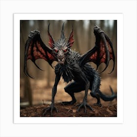 Demon In The Woods Art Print