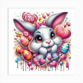 Easter Bunny Collection 5 Art Print