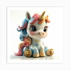 Unicorn Figurine 20 Art Print