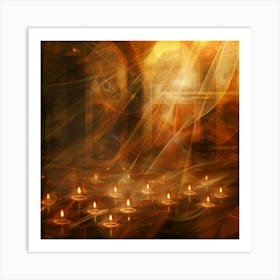 Yom Kippur Themed Banner Texture With Solemn Rel 1718400656 3 Art Print