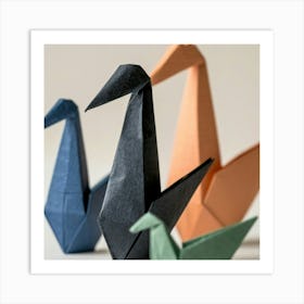 Origami Cranes Art Print