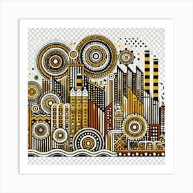 Abstract Cityscape Art Print