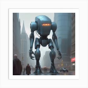 Robot City 16 Art Print