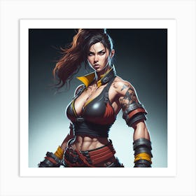 Female Fighter 6 Art Print