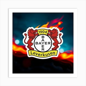 Bayer 04 Leverkusen Logo Wall Art 3 Art Print