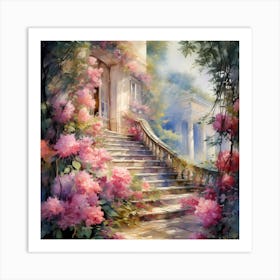 Gossamer Gardens: Sensual Tapestry of Colours Art Print