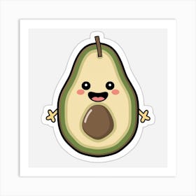 Avocado image Art Print