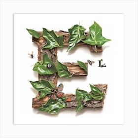 Letter E 1 Art Print