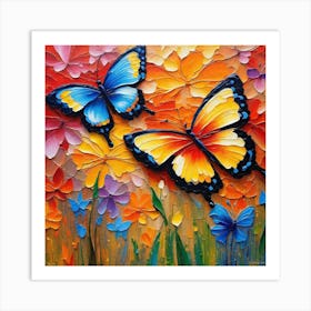 Butterfly Painting 54 Art Print