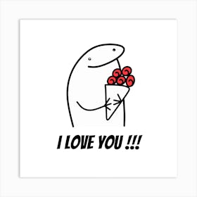 I Love You Art Print