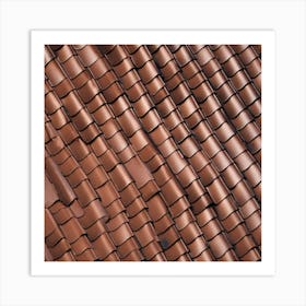 Brown Tile Roof 2 Art Print