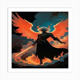 Angel Of Fire 1 Art Print