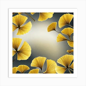 Ginkgo Leaves 1 Art Print