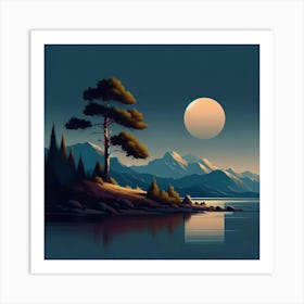 Landscape Painting 90 Art Print