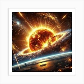 Solar Collapse Converted Art Print