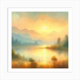 Landscape Painting 17 Art Print