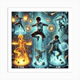 Ronans Children Technological Integration Art Print