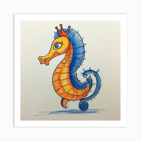 Seahorse 12 Art Print