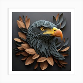 3d Eagle Art Print