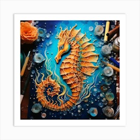 Seahorse 18 Art Print