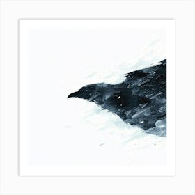 Crow Minimal Art Print