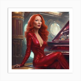 Tori Amos as Jessica Rabbit II Art Print