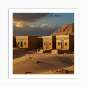 Egyptian Village 2 Art Print