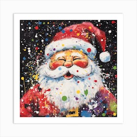 Santa Claus Laughing Art Print