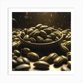 Coffee Beans In A Bowl 14 Art Print