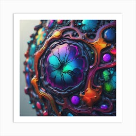 Abstract Painting shatter Art Print