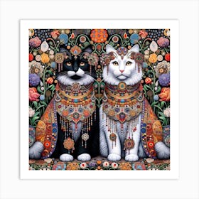 The Majestic Cats 3 Art Print