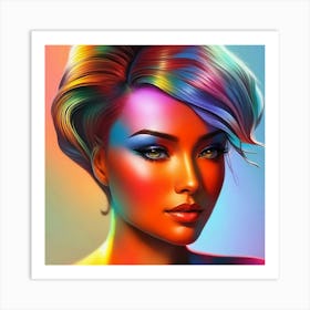 Rainbow Girl Art Print