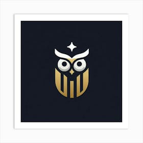 Owl Logo 3 Art Print