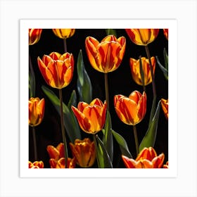 Orange Tulips 2 Art Print