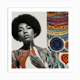 Naomi Campbell Art Print