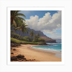 Hawaiian Beach Art Print