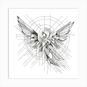 Abstract Line Art Illustration 393 Art Print